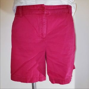 LOFT shorts, original fit, cranberry, sz 14